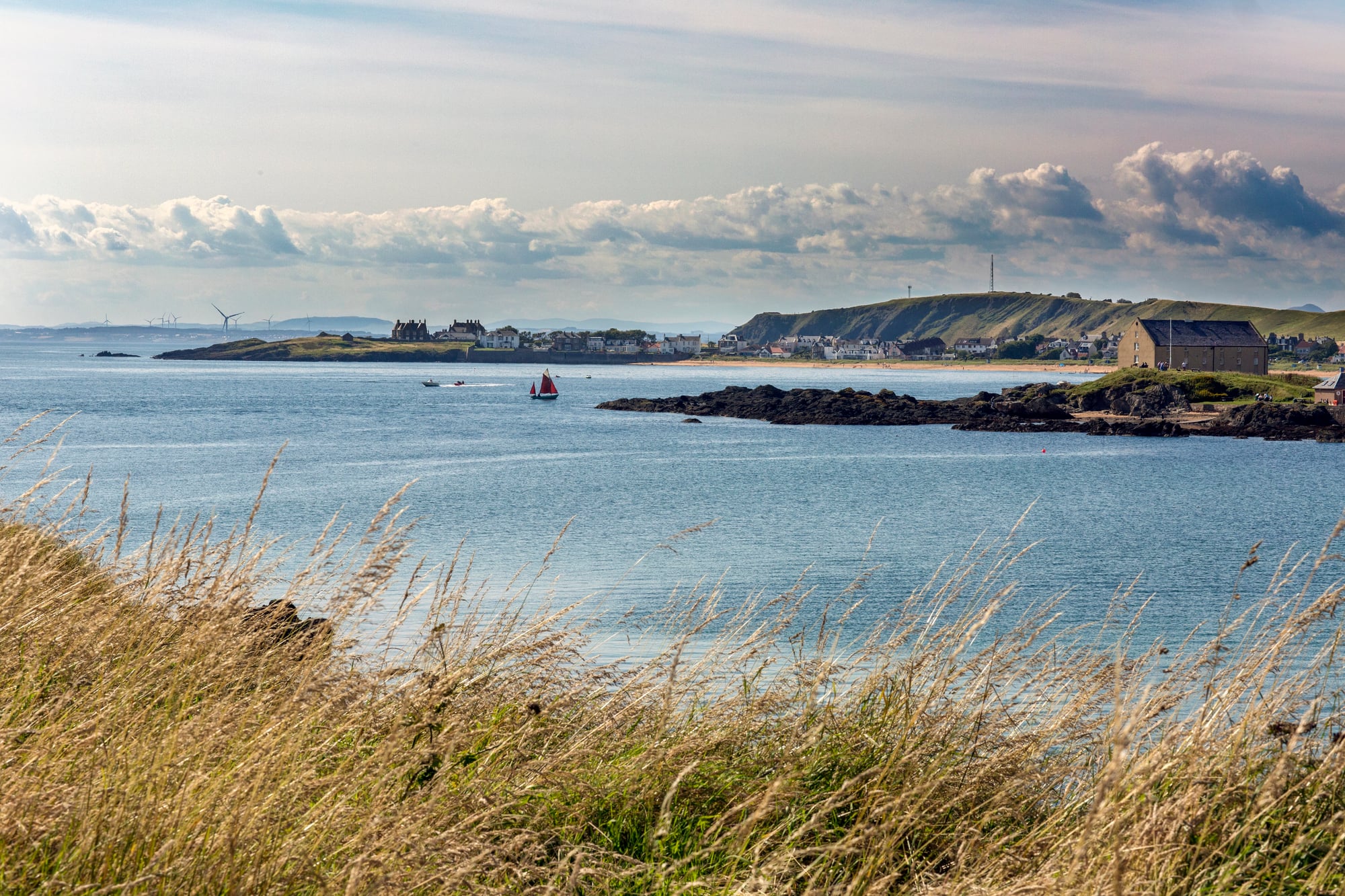 Beautiful beaches near Crail on the Fife coast