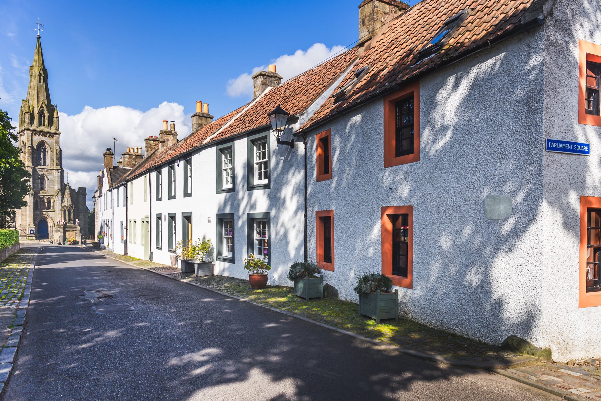 Scenic drive to Crail along the Fife coast